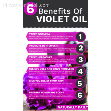 Kualitas tinggi 100% massal minyak esensial violet murni